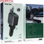 شارژر فندکی 99 وات با کابل جمع شونده گرین لاین Green Lion Retractable 99W Car Charger مدل cc26 - تصویر 3